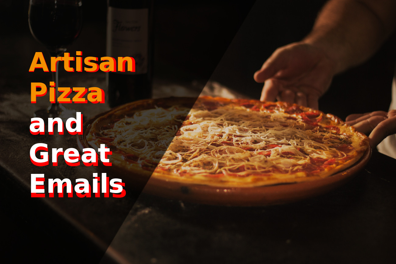 artisan pizza ready for delivery